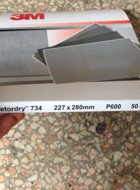 现货3M 734 P600号砂纸 3M wetordry Tri-M-ite 734水磨 油漆研磨