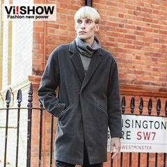 Viishow2014 men's trench coats long trench coats in the winter men's leisure jacket England men's coat