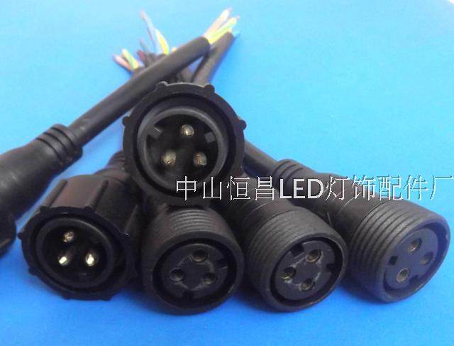 特大2芯32.5平防水led子母插头