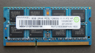 记忆科技8Gddr3笔记本内存条