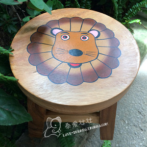 泰爱壮壮特价包邮新年新品实木儿童凳子有故事的凳子圆凳子便携凳