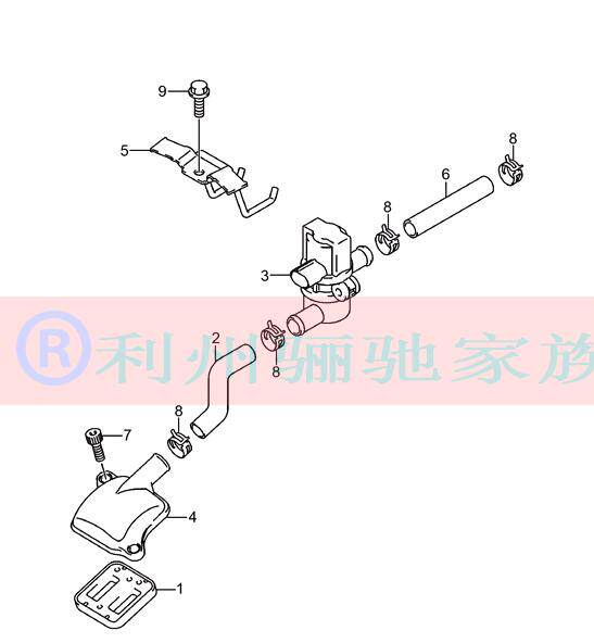 GW250摩托车二次空气阀组成软管摩托车空气进气阀组成