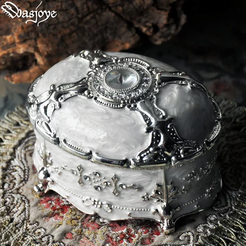 Wasjoye Ретро вместительная и большая коробочка для хранения для принцессы, аксессуар, коробка для хранения, кольцо, европейский стиль