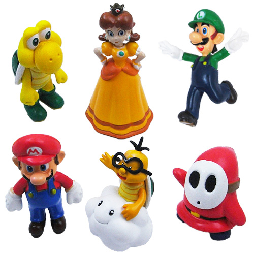 超级玛丽马里奥手办玩偶摆件公仔