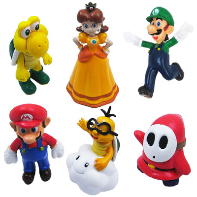 超级玛丽马里奥手办玩偶摆件公仔