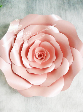 橱窗展示婚庆影楼背景活动装饰舞台道具MK002大型仿真纸花玫瑰