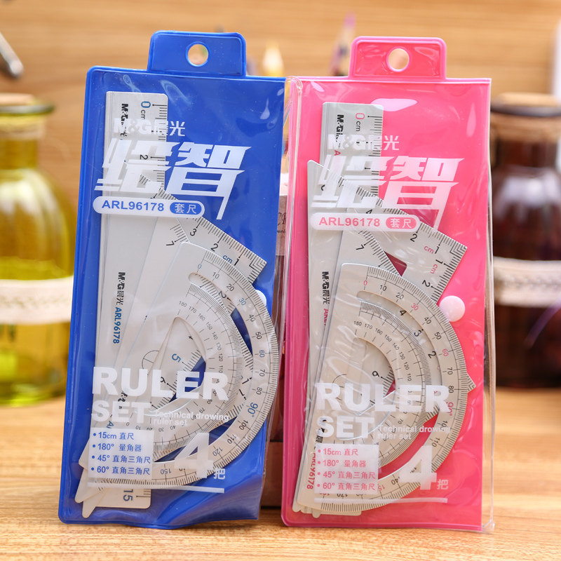 包邮晨光文具ARL96178四件套套尺 三角板/量角器/直尺 铝合金套尺在类目 电子词典/电纸书/文化用品, 绘图测量用品, 各类尺/三角板中 - 来自Buy2taobao.com提供专业的淘宝代购服务