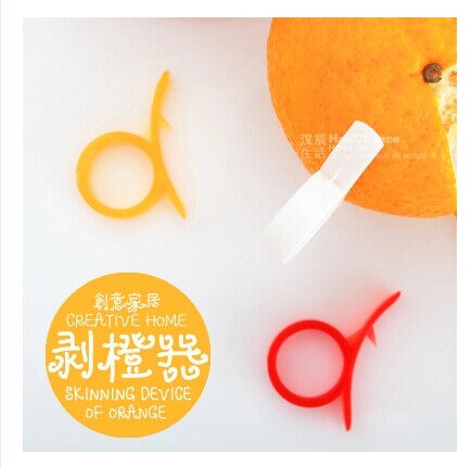 创意蜗牛指环开橙器 剥橙器桔皮小工具橙子拨 削皮器 wd-716569