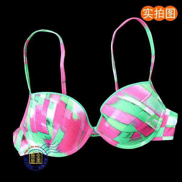 比基尼游泳文胸 带钢托 正品时尚冲浪衣 女 外贸胸贴吊带无痕隐形