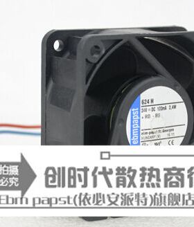全新原装德国Ebm-papst风扇专售TYP 624H 24V 6025 2.4W  保2年