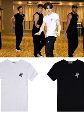 鹿晗Reloaded重启专辑 舞蹈房同款短袖T恤打底衫应援服纯棉衣服