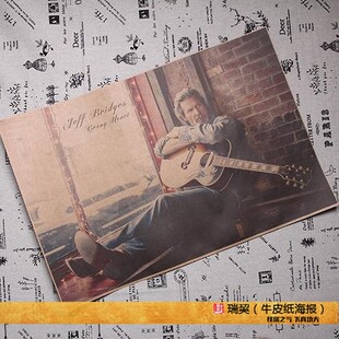 杰夫布里吉斯海报JeffBridgs大地惊雷疯狂的心谋杀绿脚趾酒吧装饰