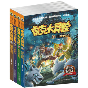 虎克大冒险共4册少儿童科普探险文学小说 初中小学三四五六高年级学生推荐课外读物书籍 青少年阅读荒野求生探险知识野外生存本领