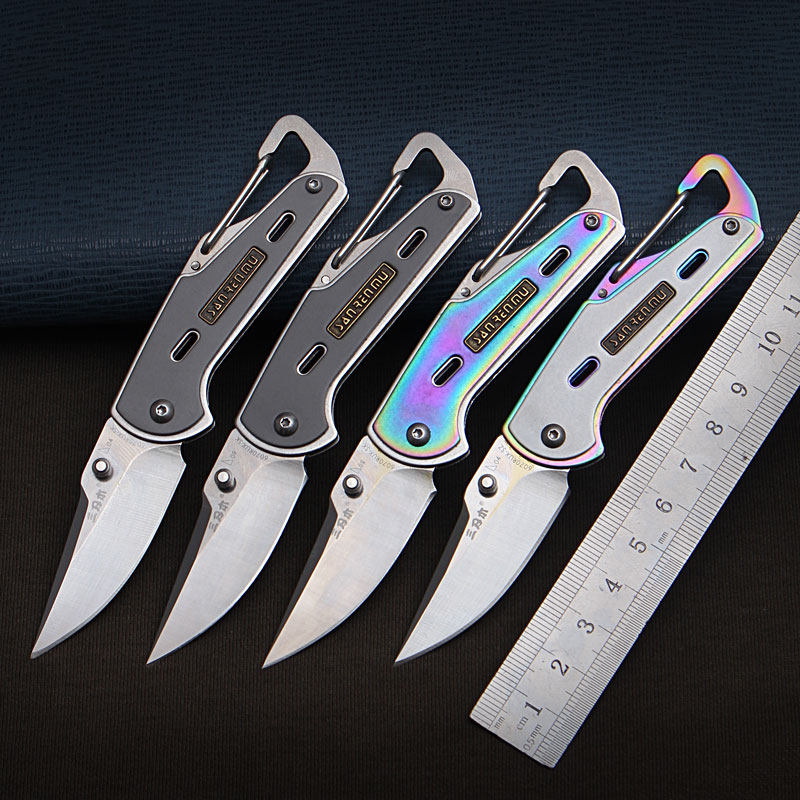 三刃木6070正品户外多功能小折刀折叠刀防身随身迷你钥匙扣小刀具