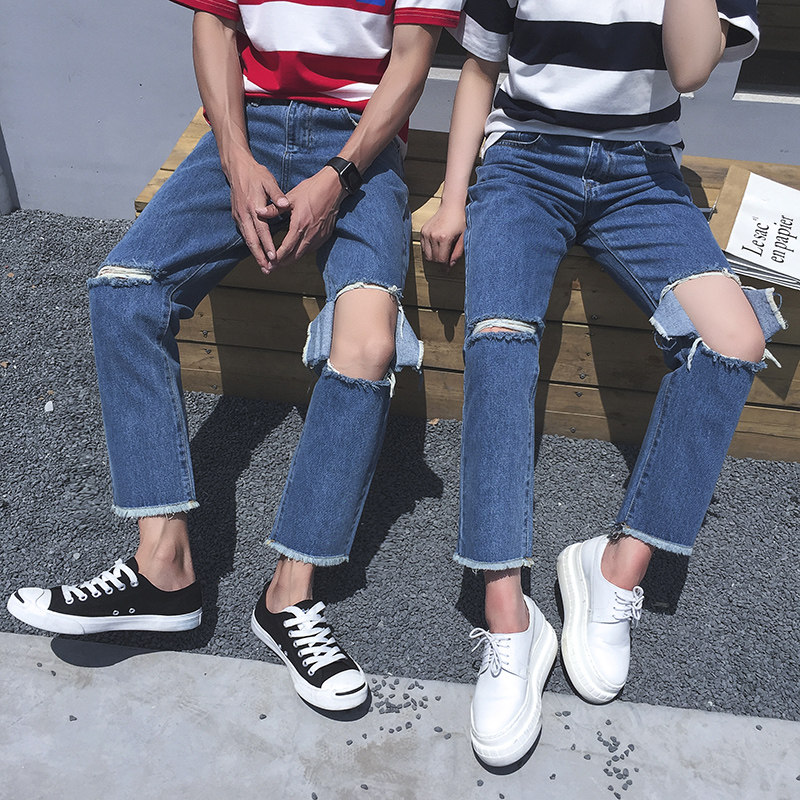 Jeans droite en vrac pour été - Ref 1461856 Image 1