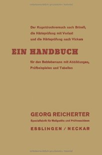 预订 Brinell Der Nach ... Kugeldruckversuch