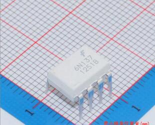 进口原装 6N137M FAIRCHILD 直插光耦 6N137 DIP8