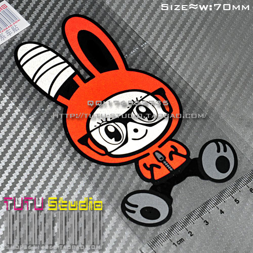 tutu圖圖車貼-stay卡通兔子安全