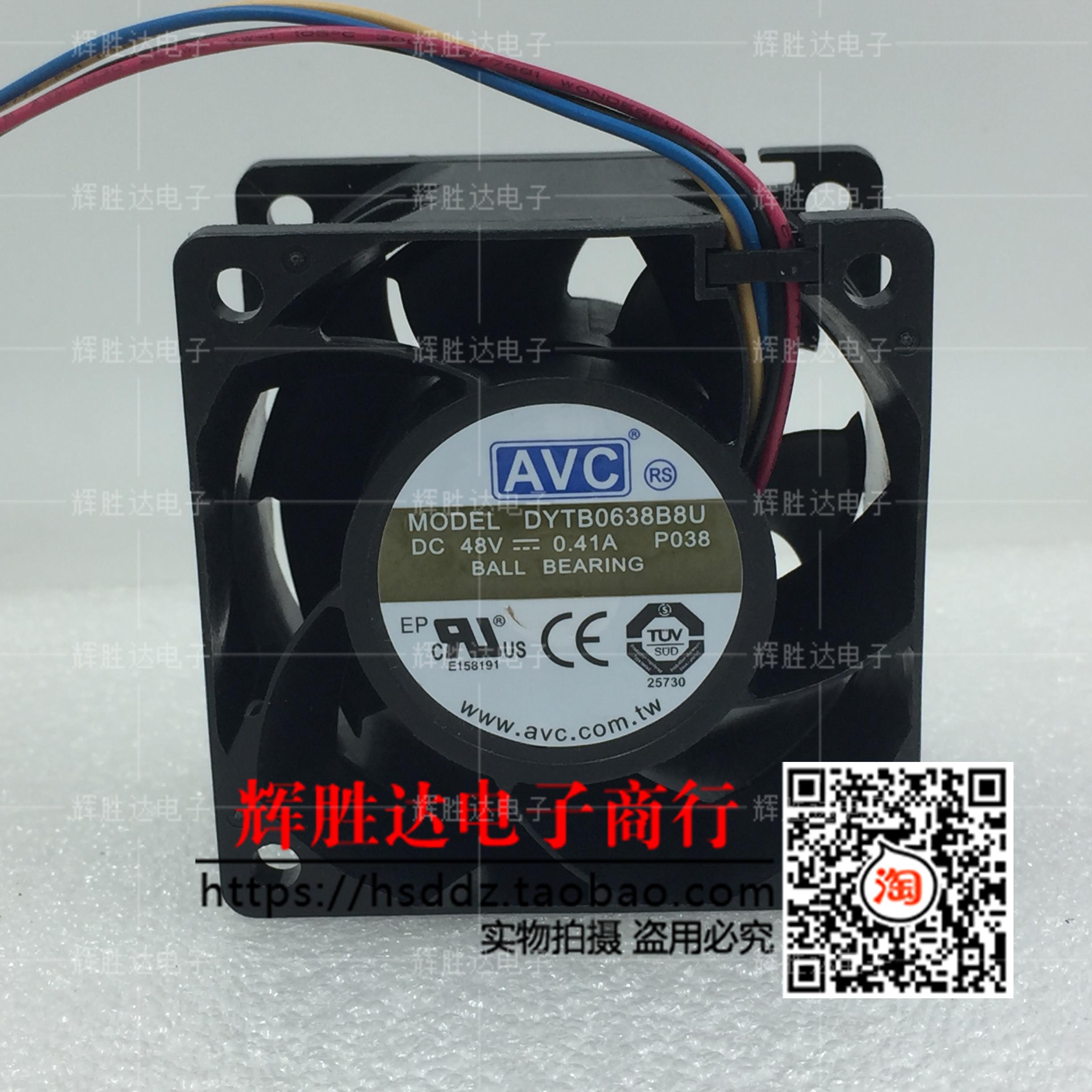 台湾AVC 6038 6cm工业设备48V 0.41A DYTB0638B8U 双滚珠轴承风扇