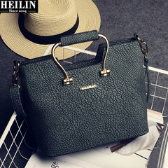 Hey, Linda bag autumn 2015 new wave Korean retro tumble Pu metal shoulder hand bag Messenger bag