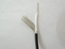 美标线UL1185 28AWG 单芯屏蔽线 信号线 音频天线1芯1地 590米/卷