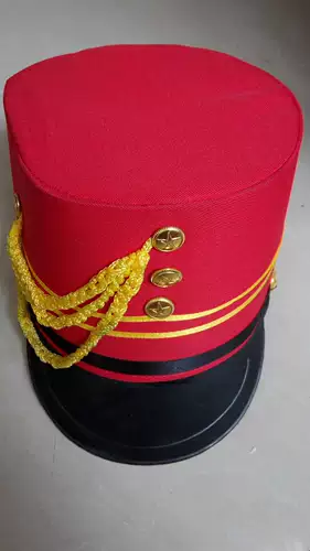 Wave Musical Instrument Young Pioneer Drum Team Service Caps Caps Drum Team, исполняющая одежду High Hat Multi -Color Multi -Color Рекомендация по магазинам