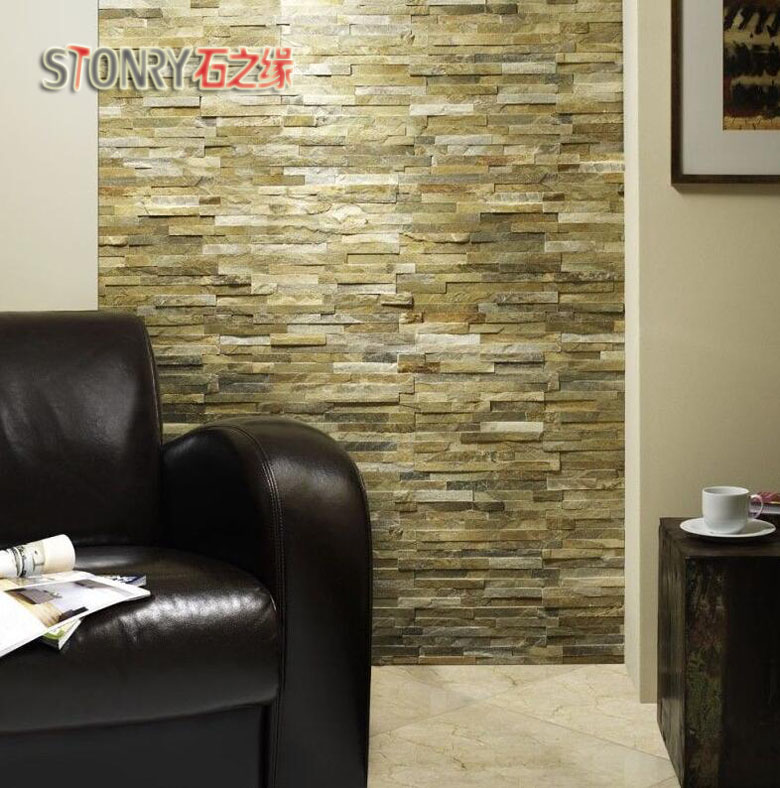 石之缘 天然文化石电视背景墙别墅外墙砖 木纹青木纹黄木纹文化石