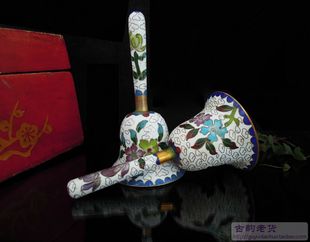 传统工艺 景泰蓝摇铃 库存老货 北京手工铜掐丝珐琅 个