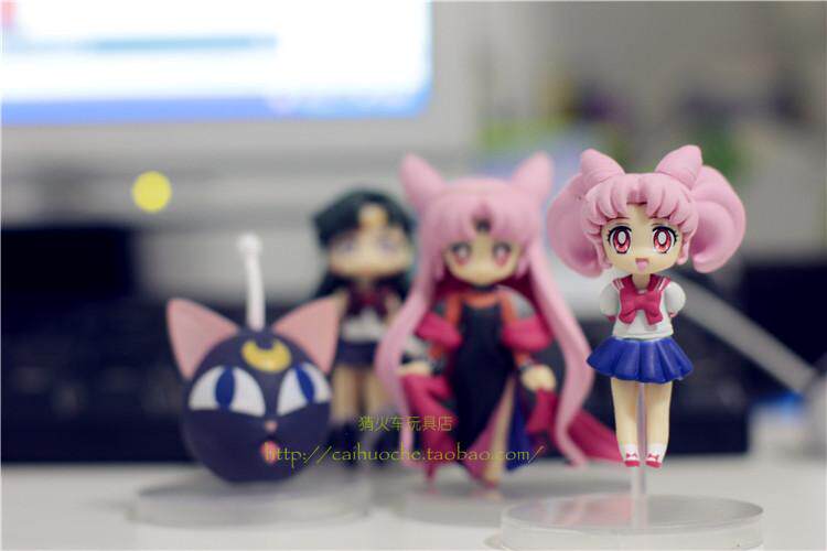 正版散货美少女战士眼镜厂手办小小兔景品q版手办模型扭蛋四蛋全