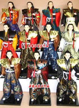 日本人偶 武士剑客 布艺和服娃娃 日式餐厅料理装饰装修摆件 多款