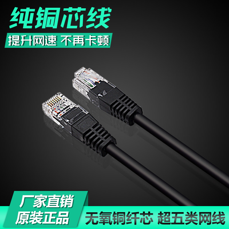 超五类网线电脑跳线成品宽带线网络线双绞网线1m2m3m5m10m30m