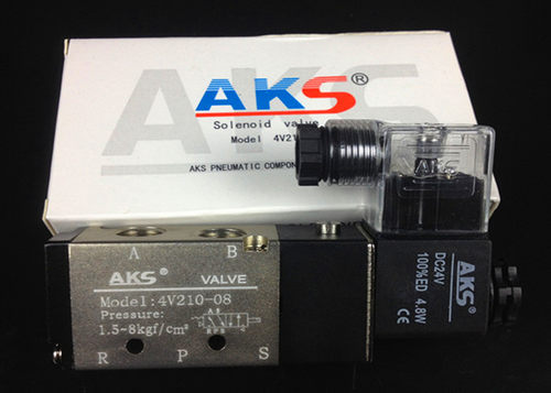 AKS高品质4V310-10AC220VDC24/12电磁阀二位五通气动换向阀