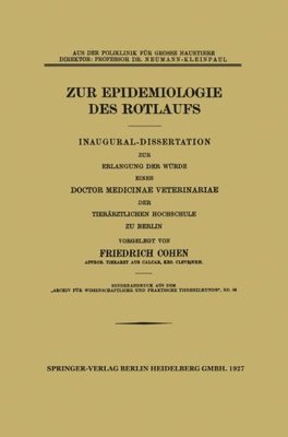 【预订】Zur Epidemiologie Des Rotlaufs: Inau...