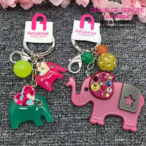 韩国饰品aznavour大象小球镶钻链