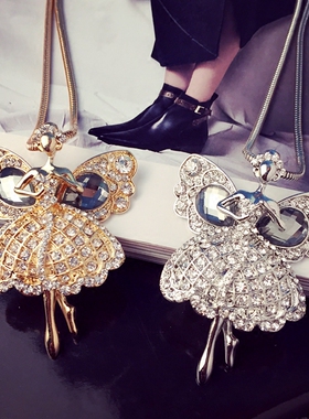 春款守护天使水晶韩国女长款挂件