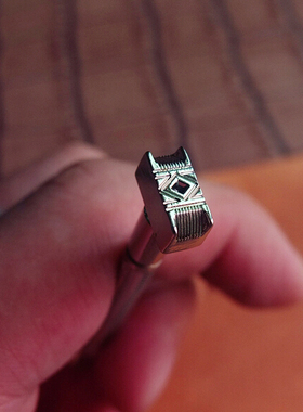 皮雕印花工具 Johnleather产高级钢制席纹印花工具 10*5小号PX002