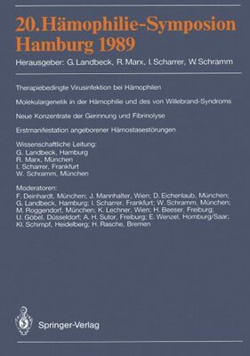 【预订】20. Hamophilie-Symposion Hamburg 198...