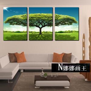 高档装饰画 三联画 现代时尚风景家居装饰品 客厅/ 无框画 包邮