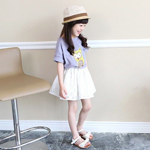 Jupe fillette en coton - Ref 2048653 Image 1