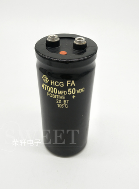 螺丝脚 日立电容 50V47000UF  47000MFD50VDC 体积多样