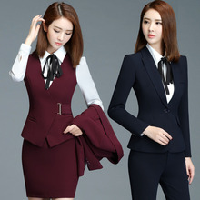 酒店秋冬装服务员职业女工作服1