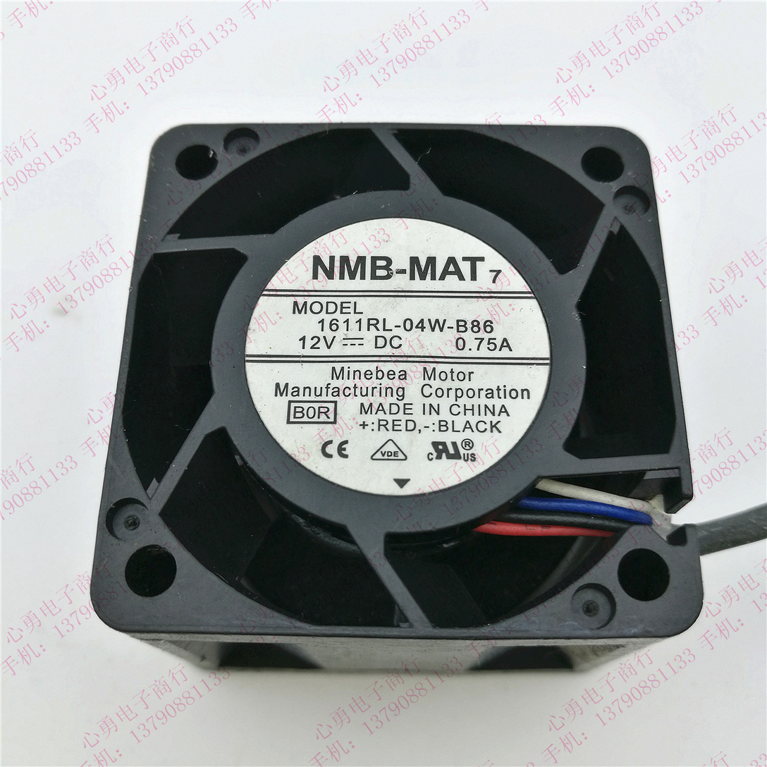 原装NMB暴力服务器风扇 1611RL-04W-B86 12V 0.75A 4028 高转速
