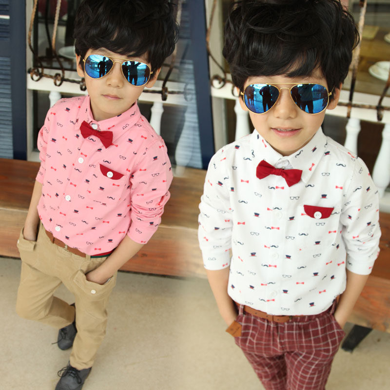 Chemise garcon à manche longue - Ref 2077548 Image 1