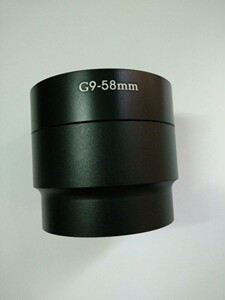 佳能G9 G7 金属转接筒 Canon转接环 转58mm 黑色 两段式