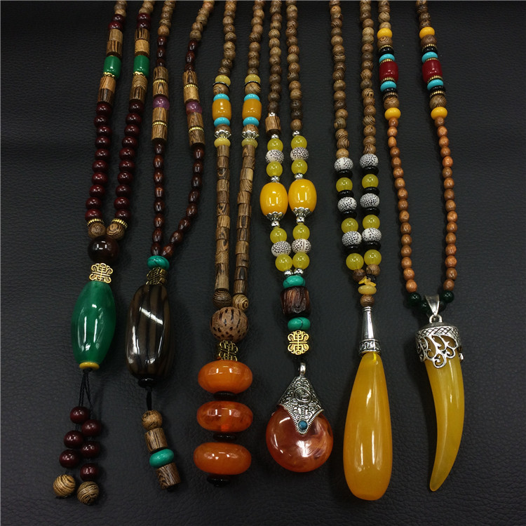 复古佛珠项链民族风长款挂件毛衣链百搭文艺古风吊坠男女服装配饰在类目 饰品/流行首饰/时尚饰品新, 项链中 - 来自Buy2taobao.com提供专业的淘宝代购服务