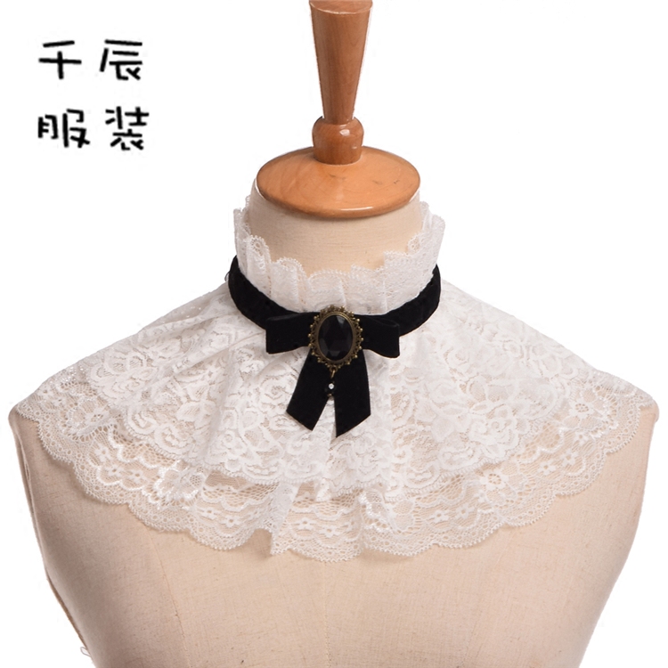 『千辰服装』毛衣装饰领假领子女士搭配假领子黑白假衣领日韩装饰