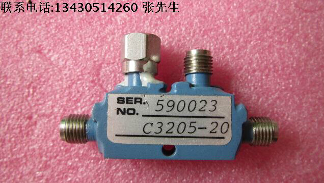 美国 MAC C3205-20 4-8GHz 20dB SMA Directional Coupler 射频同轴定向耦合器 质量包好，包能用 可提供测试图 品 牌：MAC 型 号：C3205-20 频 率：4-8GHz 耦 合 度：20dB 接 头：SMA