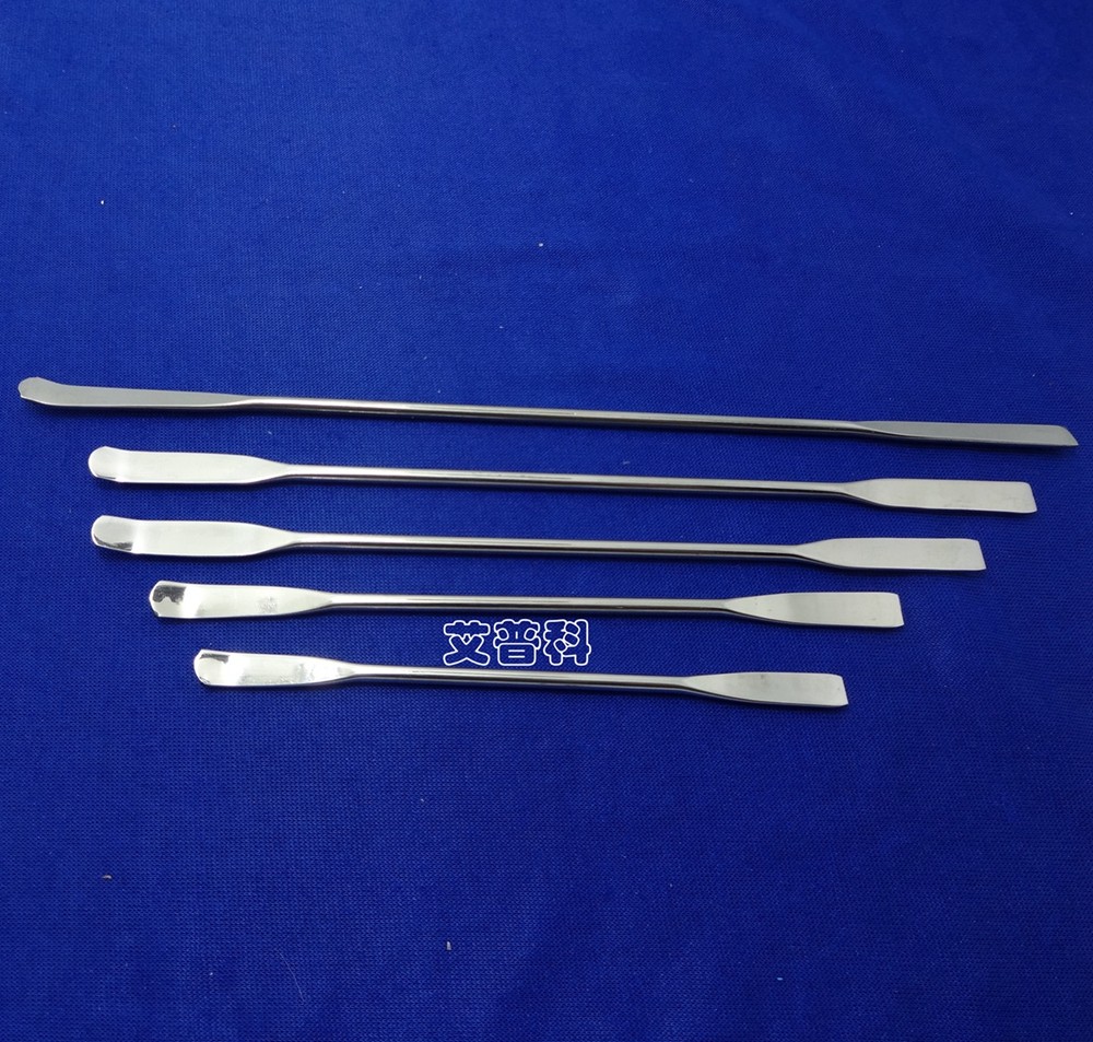 实验不锈钢刮刀刮勺30cm 50cm接种铲 不锈钢药刮 300mm 一平一弯