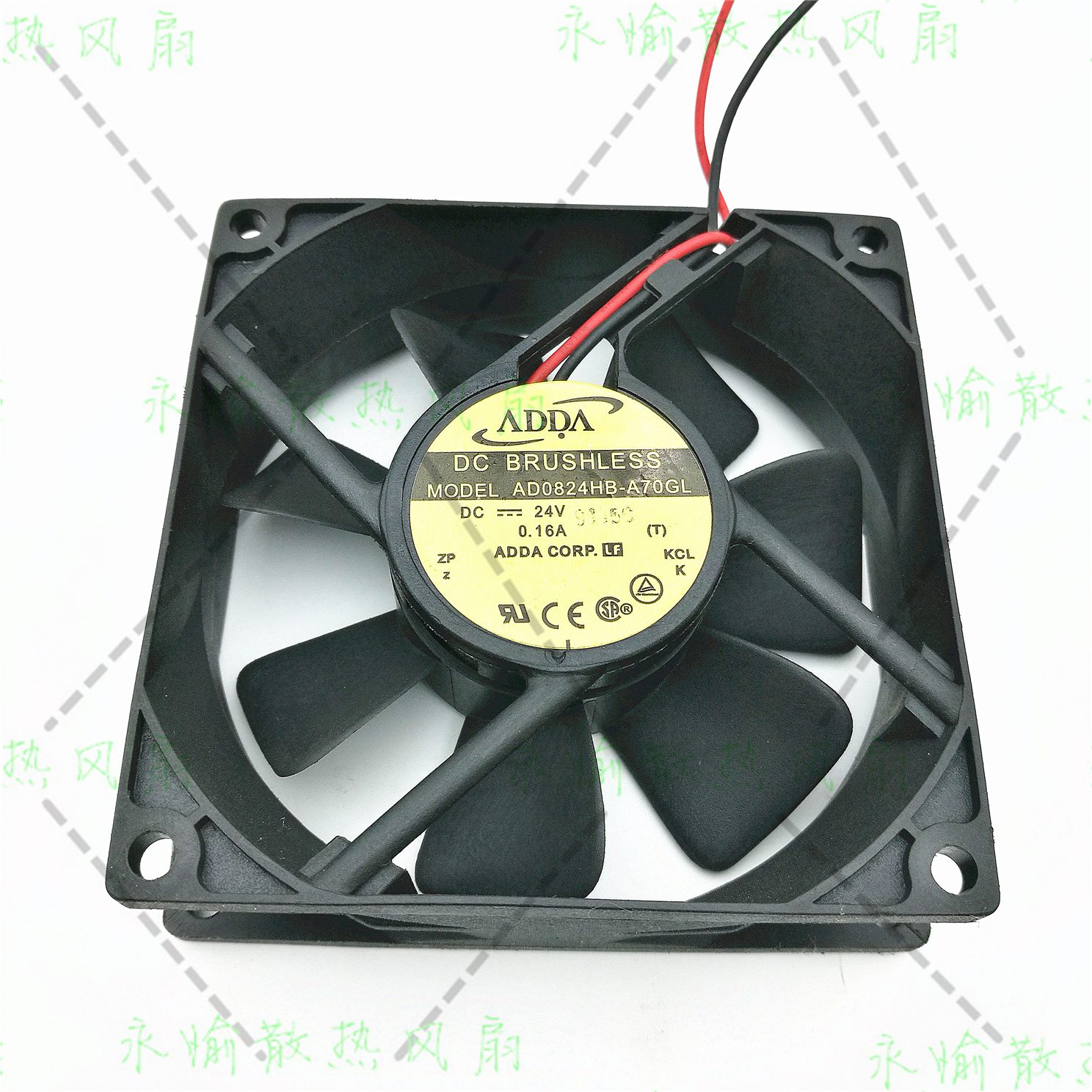 原装 ADDA AD0824HB-A70GL 24V 0.16A 8025 2线 变频器 散热风扇