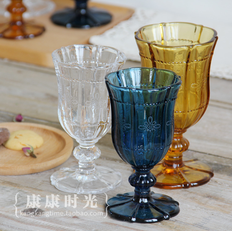 {康康时光} 中国结高脚杯 玻璃红酒杯香槟杯鸡尾酒杯 复古唯美